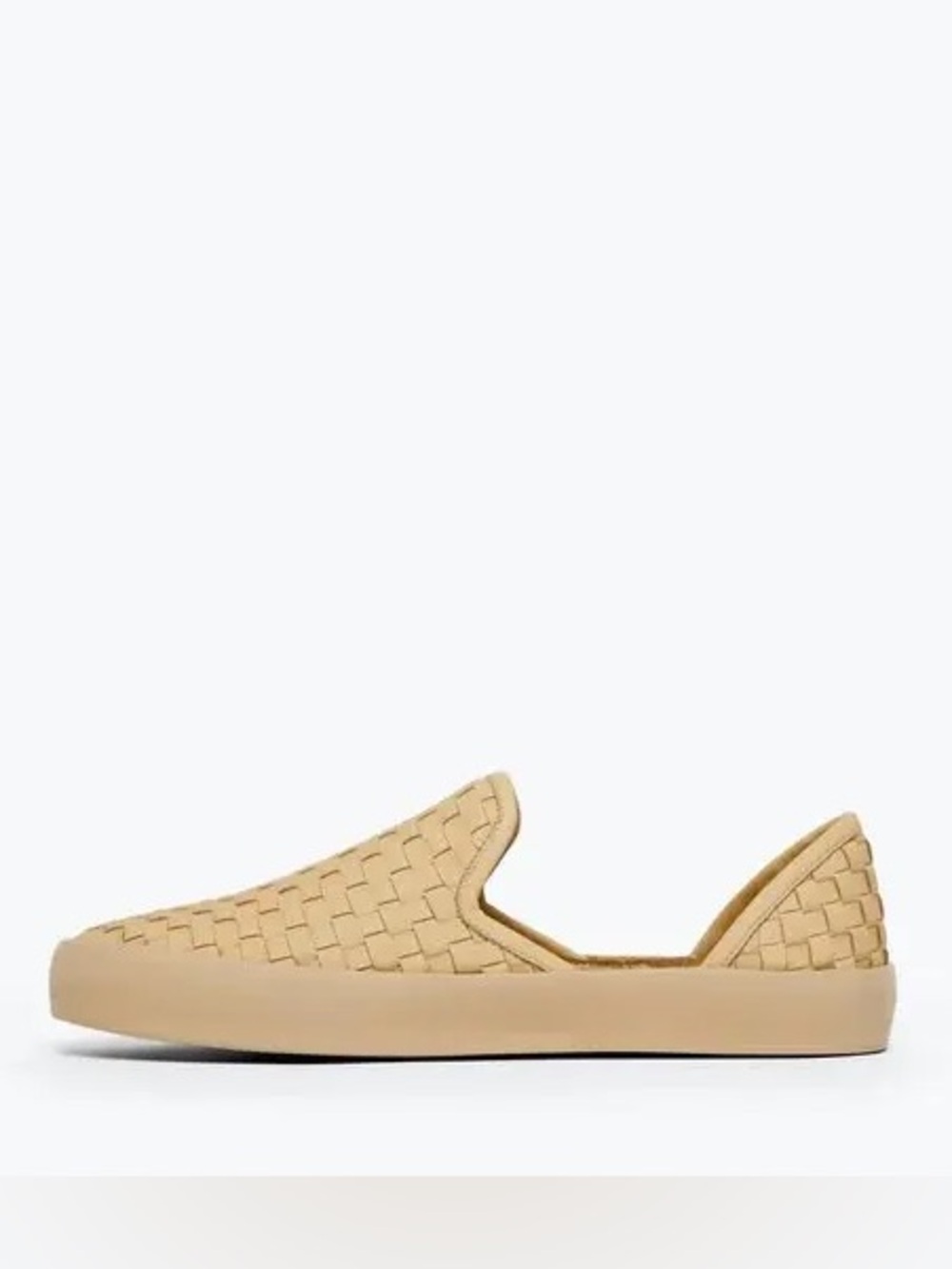 NWOT Freda Salvador Eddy D'Orsay Sneaker In Beige Tan Size 9